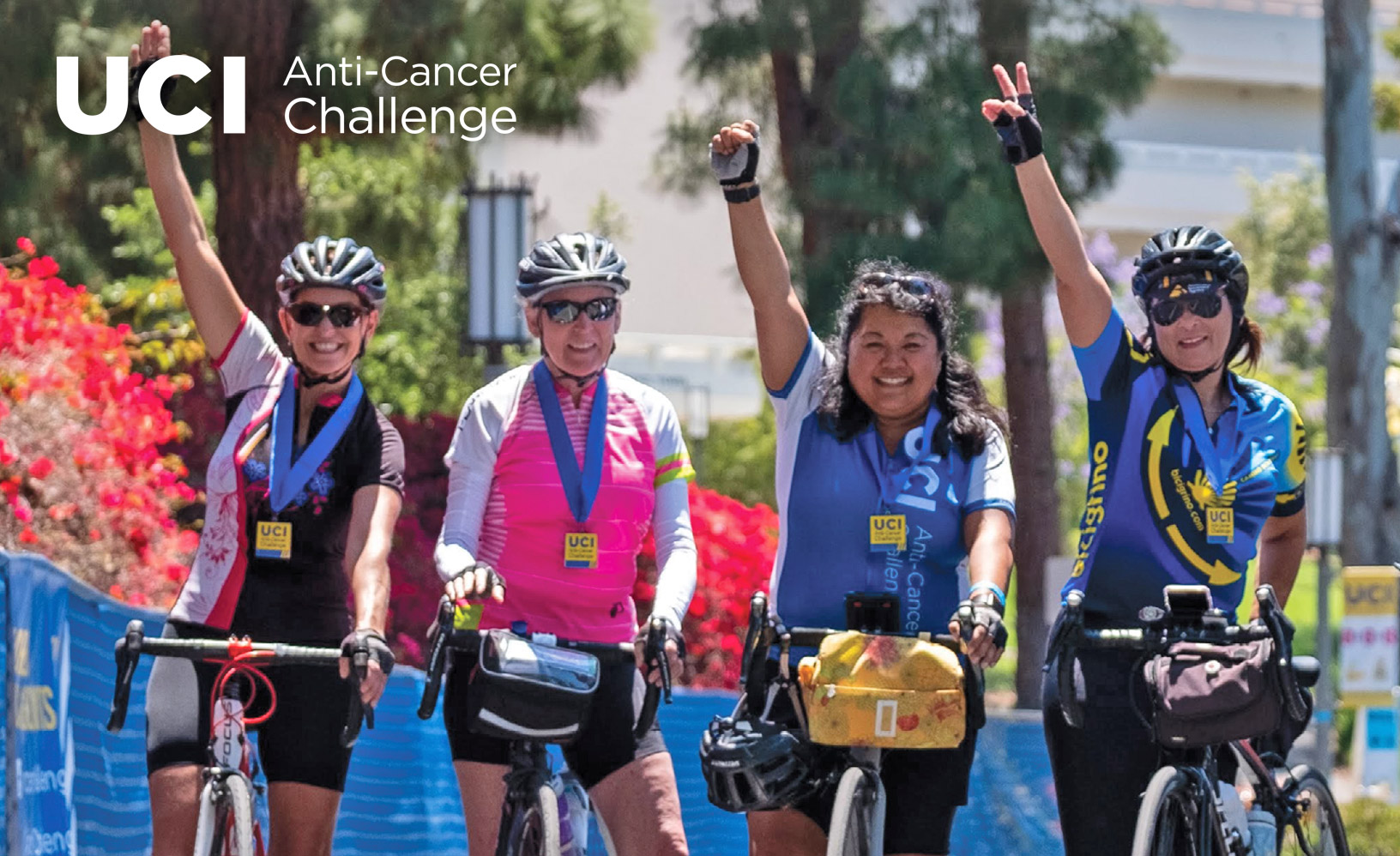 bikers participating in anticancer challenge